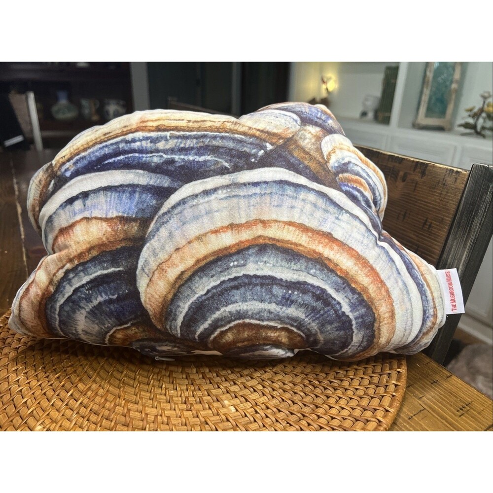 Mushroom Pillow Turkey Tail By The Mushroom Muse